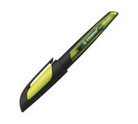 STABILO Stylo plume EASYbuddy M ergonomique rechargeable pour droitiers noir/citron vert