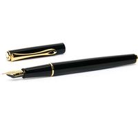 Stylo plume Traveller laqué noir or, force M
