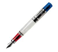 Stylo Plume Twsbi Diamond 580 RBT, Transparent, Bleu / Rouge, M7446070 - F
