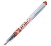 Stylo Plume V-Pen Effaçable Pointe Moyenne Orange Pilot