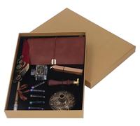 Stylo plume vintage et ensemble d'encre avec tampon à cire de couleur bordeaux