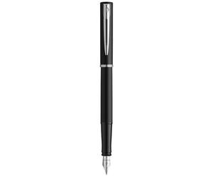 Stylo plume - WATERMAN - Graduate Allure - Laque noire satinée - Plume fine - Coffret cadeau