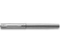 Waterman – Stylo-plume Graduate – Corps acier chromé – Section noire