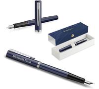 Stylo plume Waterman Impression avec gravure - Stylo personnalisé - Stylo élégant - Encre bleue (Blue CT)