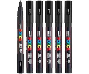 Stylo Posca Cf6 Poche Fine Noir - Indélébile - Etude - Mixte