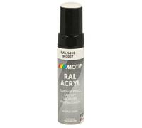 Stylo retouche MOTIP ACRYL 12 ml Ral 9016 Blanc Signalisation