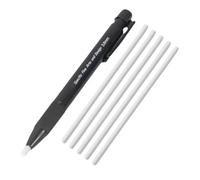 Stylo rétractable à pointe fine de 3,8 mm en caoutchouc avec 5 bâtons de recharge, outil de correction portable pour les artistes, les croquis, le dessin, les devoirs d'étudiants et le retrait de