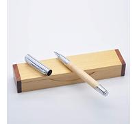 Stylo roller élégant en bois d'érable LACHIEVA LUX avec recharge d'encre allemande Schneider Stylo en bois de luxe pour hommes et femmes. Beau cadeau pour l'écriture (érable)