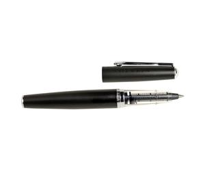 Stylo roller mÃ©tal Ã cartouche pointe fine Jacques Herbin Noir 11,3 cm