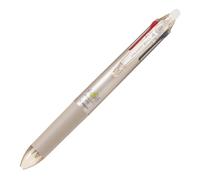 Stylo roller Pilot FriXion Ball 4 couleurs effaçable rétractable pointe 0,5 mm - Corps champagne
