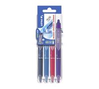 Stylo roller Pilot Frixion Ball Clicker effaçable écriture fine - Set de 4 couleurs fun