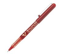 Stylo roller Pilot V-Ball à capuchon pointe 1 mm - écriture large rouge