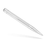 Stylo roller | Stylo Bille | Stylo Rechargeable | Stylo Feutre | Coffret cadeau | Stylo Bille à Pointe Médium | Collection D-Initial | en Chrome | ST DUPONT