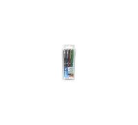 Pilot – Stylo roller V-Ball 0,5 mm – Pointe fine – Pochette de 4 couleurs assorties