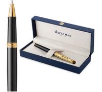 Stylo roller - WATERMAN - Hémisphère - Laque noire - Capuchon plaqué or ciselé - Coffret cadeau Prestige