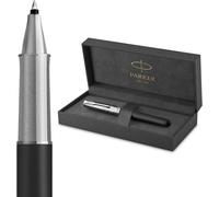 Stylo rollerball Parker Sonnet - Collection "Héritage du vol" - Finition chromée - Pointe fine avec encre noire