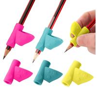 Stylo Support Crayon Enfant - 3 Grippies Hoops, Aide Tenue Écriture | Anneaux ouverts, coloris clairs, aide à l'écriture, gaucher ou droitier, maternelle et CP, dès 3 ans, TDAH