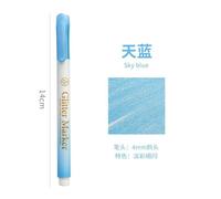 Stylo Surligneur Pastel À Paillettes Fines, 1 Pièce, Marqueur D'accent Nacré, Pour Scrapbook Peint