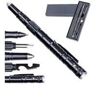 Stylo Tactique Portable En Alliage D'aluminium 160x13mm, Lampe Torche, Ouvre-Bouteille, Sécurité Et Survie En Plein Air, Camping, Randonnée
