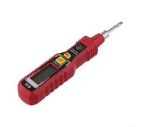 Stylo testeur de tension sans contact écran HD 11-450 V Détecteur de fils électriques avec lampe de poche et tonalité sonore (rouge)