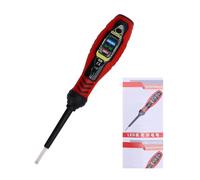 Stylo testeur de tension, testeur électrique, tournevis, détecteur de tension NCV avec indicateurs LED tricolores, test de fil sous tension sans contact, buzzer de continuité pour (Tête plate rouge