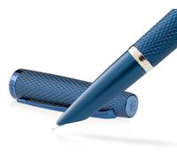 Stylographe Diplomat Viper, bleu guilloché, plume cachée F/M
