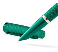 Stylographe Diplomat Viper, vert guilloché, plume cachée F/M