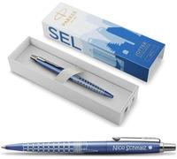 Stylographe Parker Jotter London, édition spéciale avec gravure - Stylo - Coffret cadeau - Encre bleue - Cadeau personnalisé - Nom