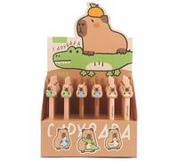 Stylos à bille Centrum Capybara, 36 pièces, encre bleue - Lot de stylos à bille