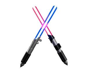 Stylos à bille - GRUPO ERIK - Set de 2 - Sabres laser - Noir et rouge - Mixte