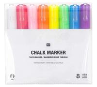 Stylos à craie liquide, coffret arc-en-ciel, 3 mm, 8 couleurs