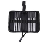 Stylos à Dessin Fineliner, 9PCS Pigment Liners Set Waterproof Fine Line Drawing Pen Sketching Art Brush With Pen Bag, Black Ink