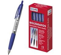 DOHE 79590 Boîte de 12 stylos rétractables 1 mm
