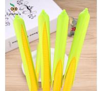 Stylos À Gel En Forme De Maïs, 1 Pièce, Papeterie Créative, Pour L'école Et Le Bureau, Cadeau Kawaii, Poignées D'approvisionnement, Joli, Doux