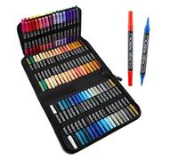 Stylos à Peindre Acrylique,72 Couleurs Marqueurs Doubles Pointes,Set de Marqueurs Acryliques | pour Livre Pierre Toile Bois Métal Verre Céramique Rocher Loisirs Créatifs Salle de