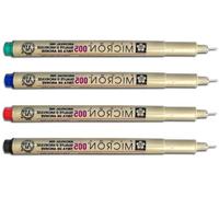 Stylos à pointe ultra-fine - Lot de 4 - Noir