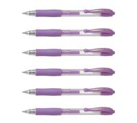 Stylos bille à encre gel G2 07 PILOT - Violet pastel - Lot de 6