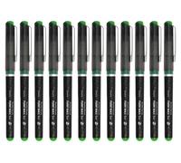 Stylos bille Fude Ball, pointe de 1,5 mm, couleur vert clair, boîte de 12