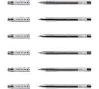 Stylos bille gel ultra-fins Pilot G-TEC-C4, pointe de 0,2 mm, pack de 6, couleur noire