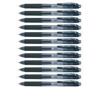 Stylos bille rétractables à encre gel, pointe fine de 0,25 mm, diamètre de la bille de 0,5 mm, longueur de 12 mm, couleur noire, vendu à l'unité