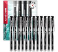 Stylos billeur à gel, pointe 1,0 mm, couleur noire, lot de 12