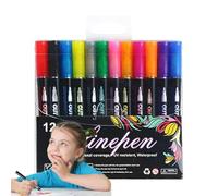 Stylos De Gel De Contour Des Paillettes - Stylos De Marqueur De Contour | Tip De Pointe De La Précision Pentes À Peinture Pour Les Griffonnages, La Peinture, L'artisanat D'art Sur Le Métal, Le Bois, L