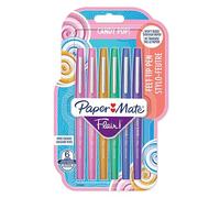 Stylo feutre Paper Mate Flair Candy POP écriture moyenne - Pochette de 6