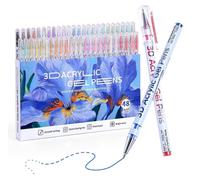 Stylos gel à base d'acrylique, 48 couleurs, pointe de 1,0 mm, résistants à l'eau, pour diverses surfaces
