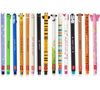 Stylos gel effaçables - Coffret de 15 - Stylos avec encre effaçable et stylos gel effaçables - Pointe de 0,7 mm