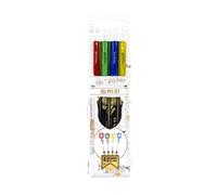 Stylos Gel - Harry Potter - Lot de 4 - Gryffondor, Serpentard, Serdaigle, Poufsouffle - Encre gel