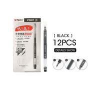 Stylos Gel Jumbo, Longueur D'écriture 2000m, 0.5mm, Recharge D'encre Noire Extra Fine, Pour Fournitures Scolaires Et De Bureau, 24/12 Pièces/Lot