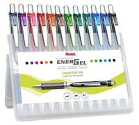 Stylos gel XM BL77 avec mécanisme à pression, lot de 12, couleurs assorties