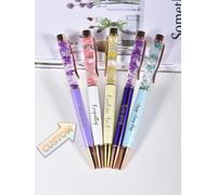 Stylos gravés sur mesure, stylo en cristal diamant, stylos pour demoiselles d'honneur, cadeaux de mariage, cadeaux de fête prénuptiale, cadeau de remise de diplôme, cadeau de bureau pour maman Jaune