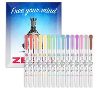 Stylos marqueurs à double pointe Mildliner - coffret de 15 pièces